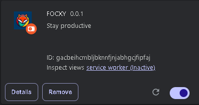 FOCXY Chrome Extension Thumbnail