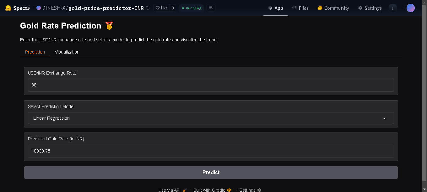 Gold Price Predictor Thumbnail